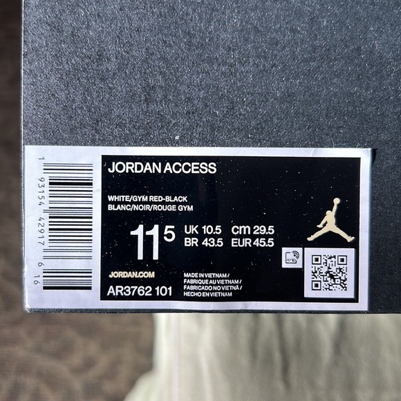 😎👟NIKE Jordan Access “Jumpman” Running Shoes Men’s Size 11.5  NEW - Picture 6 of 9